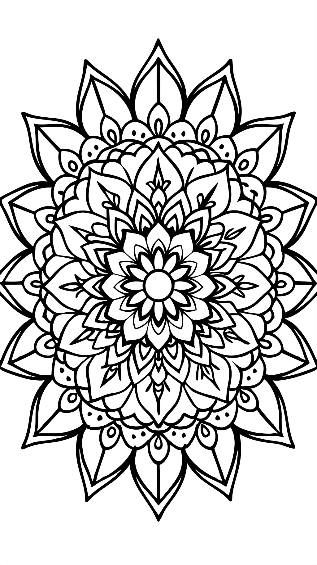 coloriages de fleurs mandala